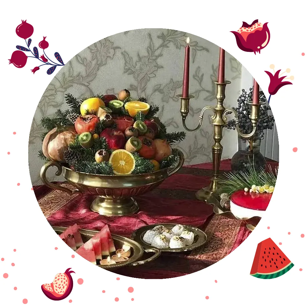 کارت دعوت و تبریک یلدا دیجیتال